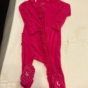 GUC Authentic Posh Peanut Ruffled Zip Up Footie